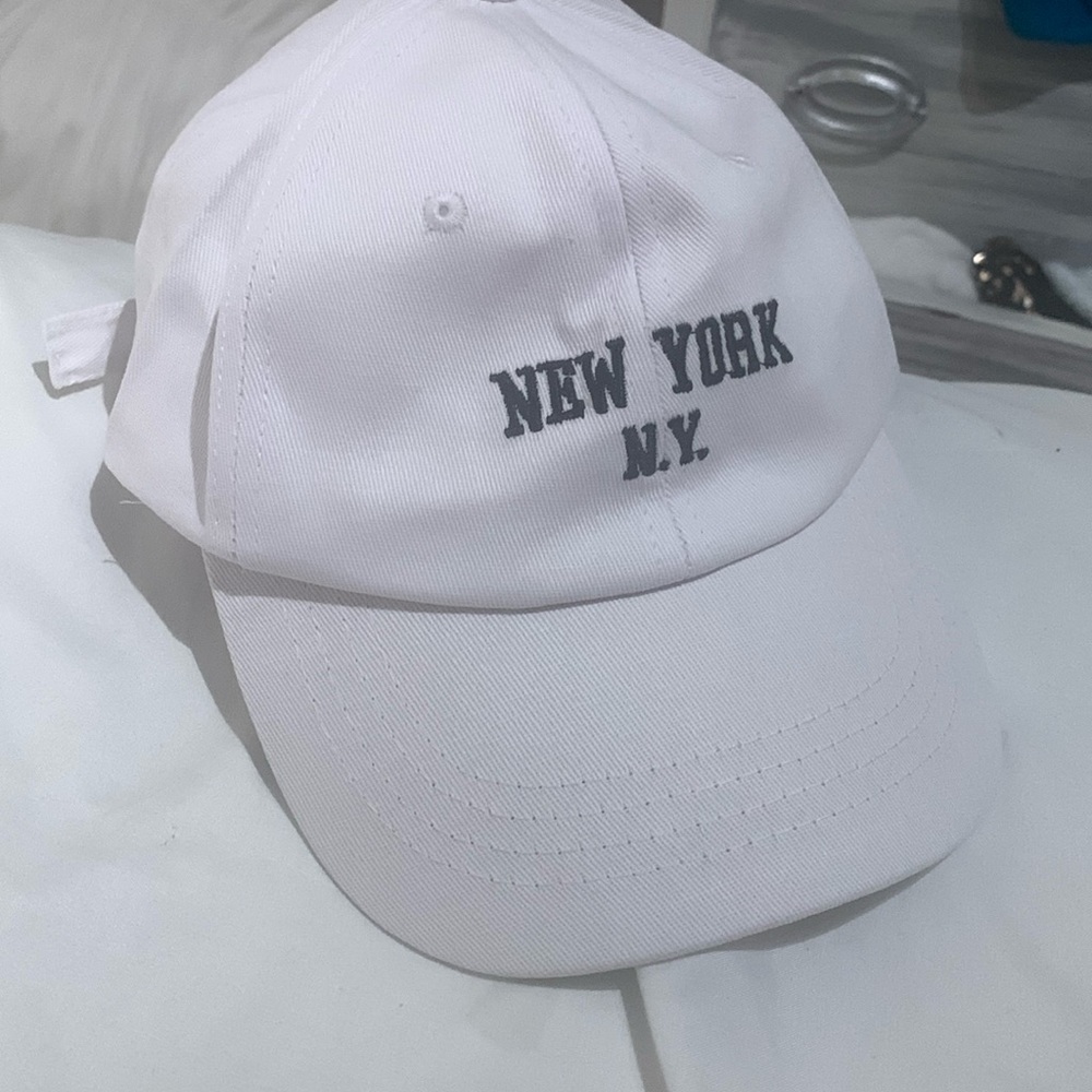White womens cap for sale ! Brand new never used .